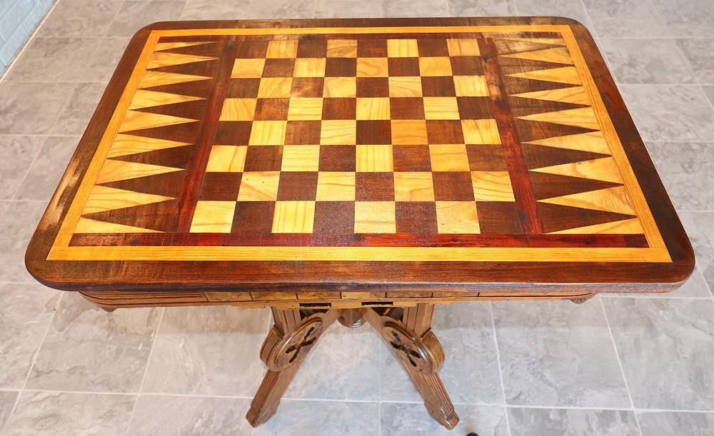French Neo-Renaissance gaming table, circa 1875–1895