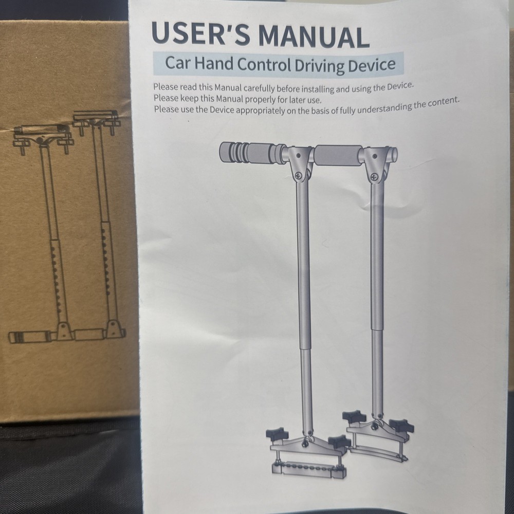 Portable Car Hand Control Driving Device- New in box