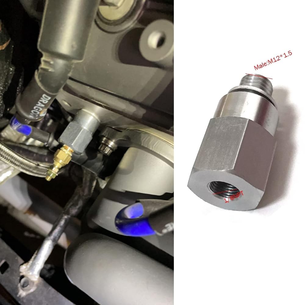 LS Engine Swap M12 1.5 Adapter to 1/8 NPT Coolant Temperature Sensor Adapter...