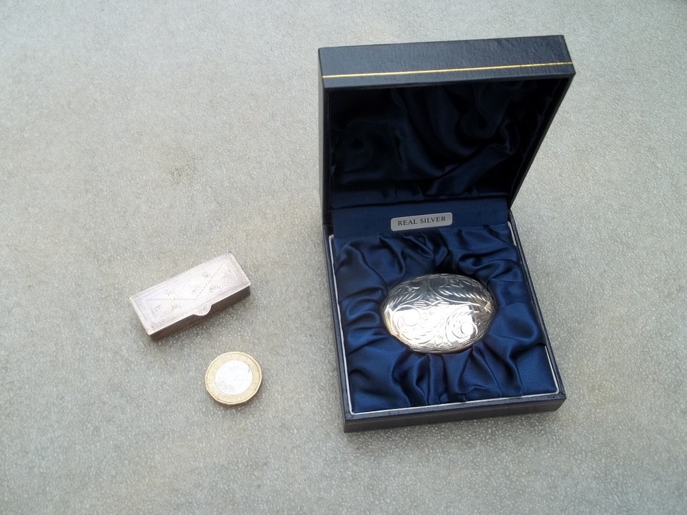 Vintage Silver Boxes x 2