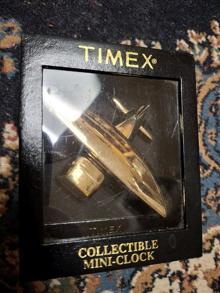 Timex Collectible Mini Clock Airplane New Needs Battery NEW IN BOX