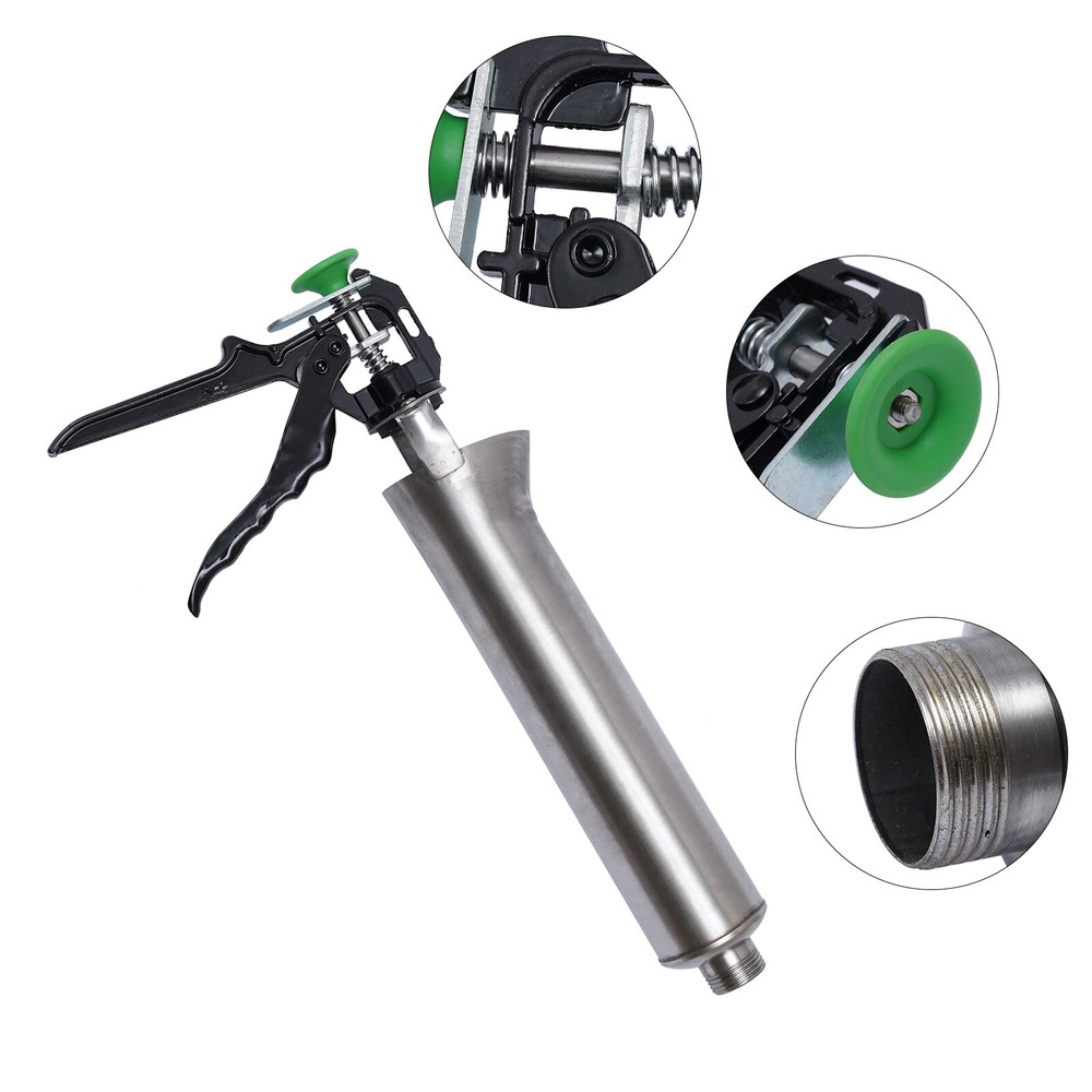 Mortar Pointing Grouting Gun Sprayer Applicator Tool for Cement lime w/2 Nozzle