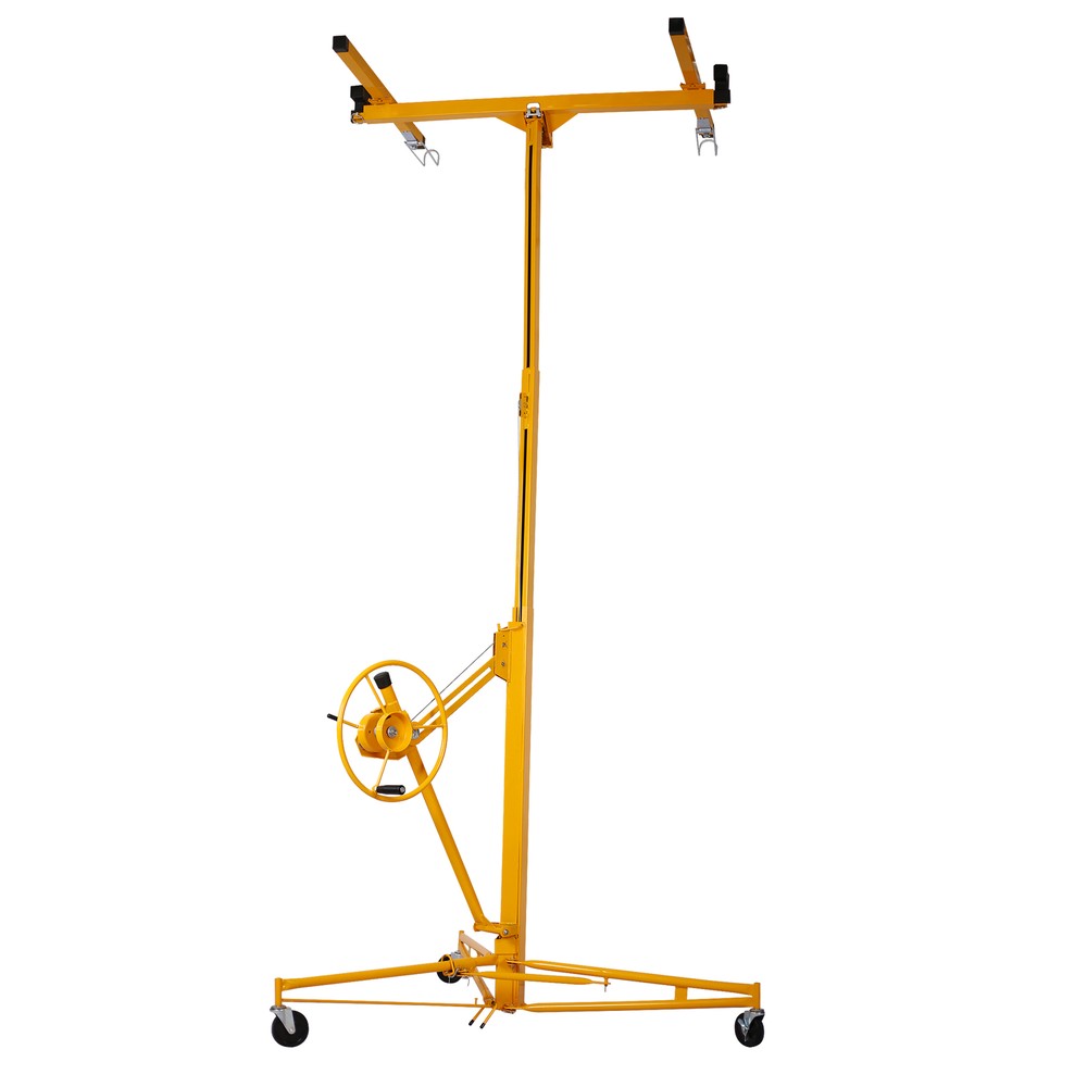 16FT Drywall Lift Panel Hoist Jack Lifter Rolling Caster Construction Lockable.