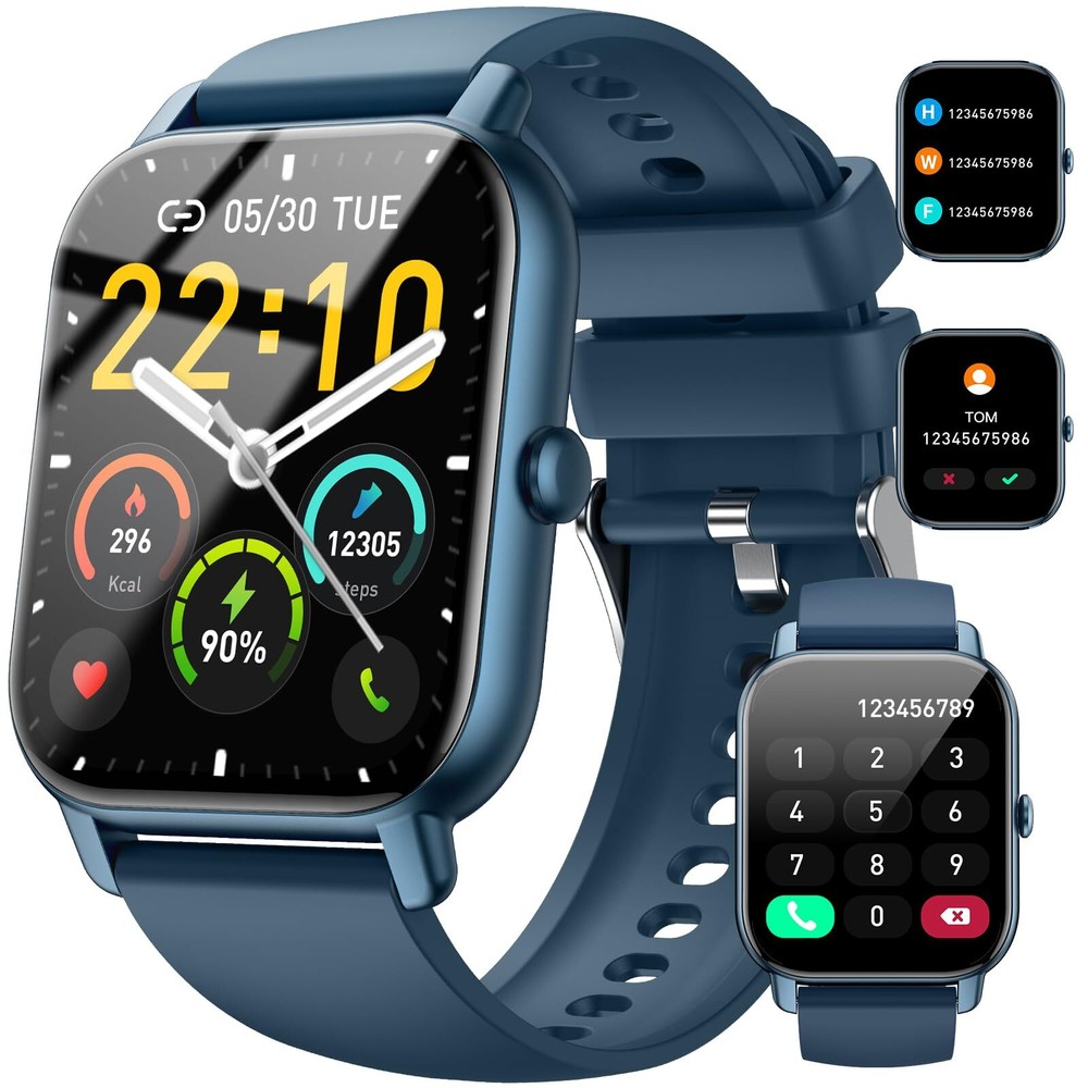 Smart Watch(Answer/Make Call), 1.85" Smartwatch for Men IP68