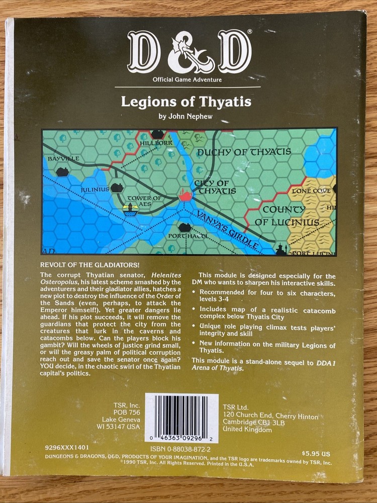 Dungeons And Dragons Modules TSR