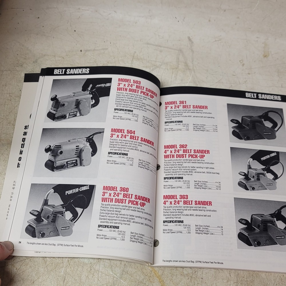 Porter Cable Power Tool Catalog 1991