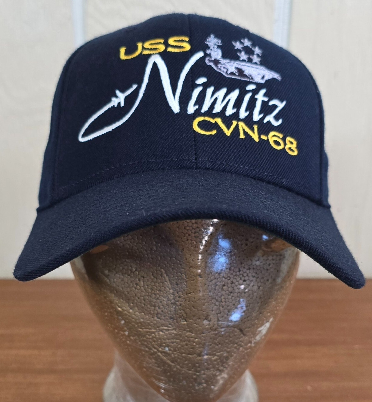 USS Nimitz CVN 68 US Navy Nuclear-powered Aircraft Carrier The Corps Adj Hat Cap