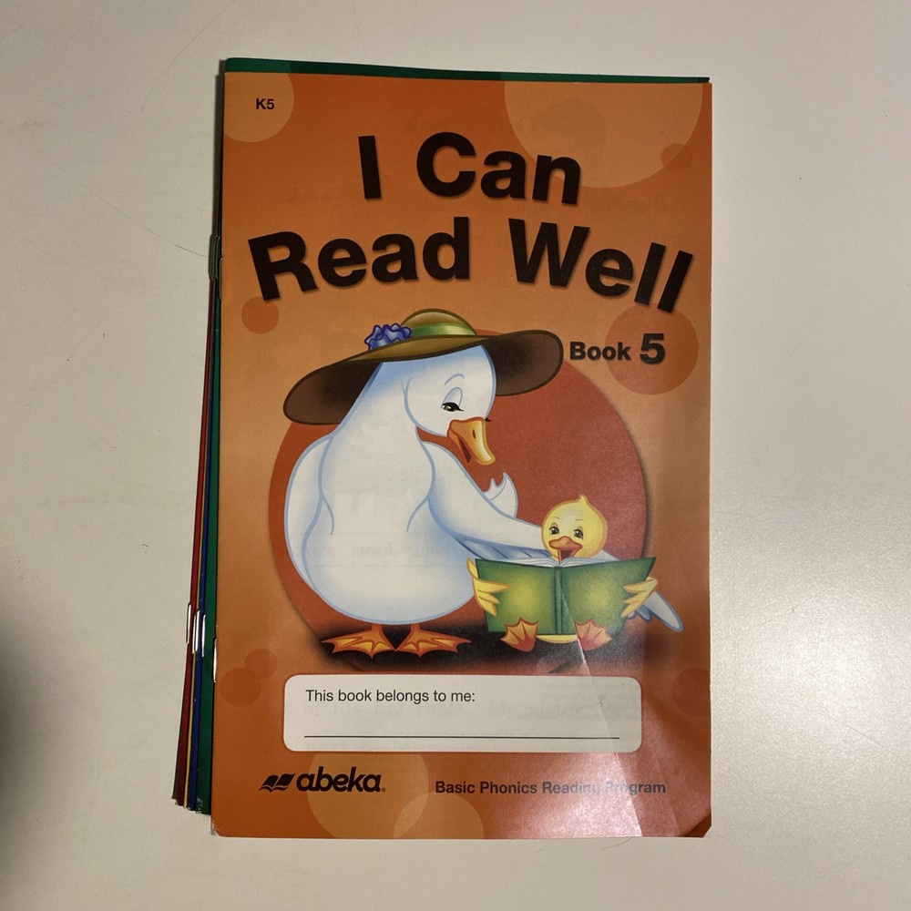 Abeka I Can Read Well Books 1-5 K5 Basic Phonics Reading Program