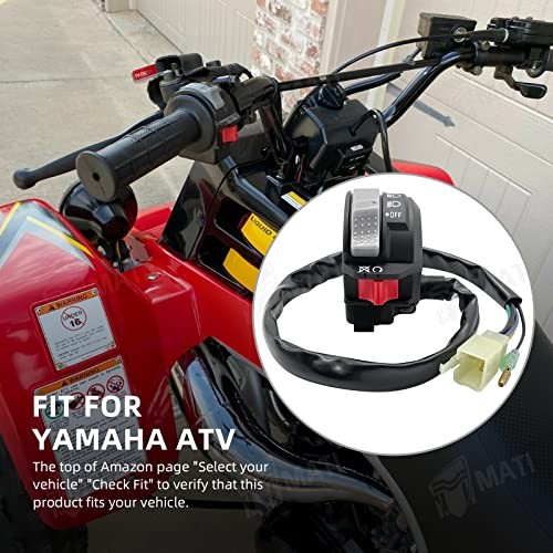 Left Handlebar Control Headlight Switch for Yamaha ATV Banshee 350 YFZ350