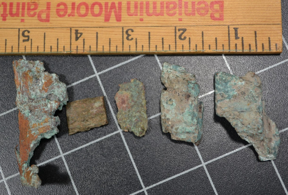 CLIFF MINE - KEWEENAW COUNTY - COPPER CHISEL CHIPS - 1845-1878