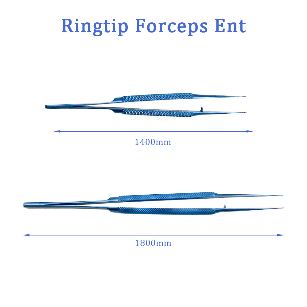 Titanium Fechtner Conjunctiva Forceps Ring Tip Forceps Ophthalmic Instrument