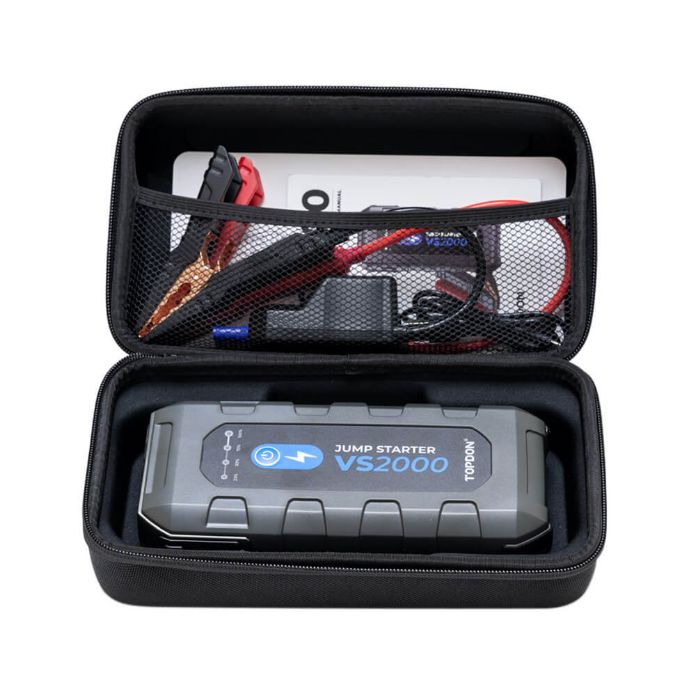 TOPDON Super Capacitor VS2000 Car Jump Starter 2000A Quick Charge Booster