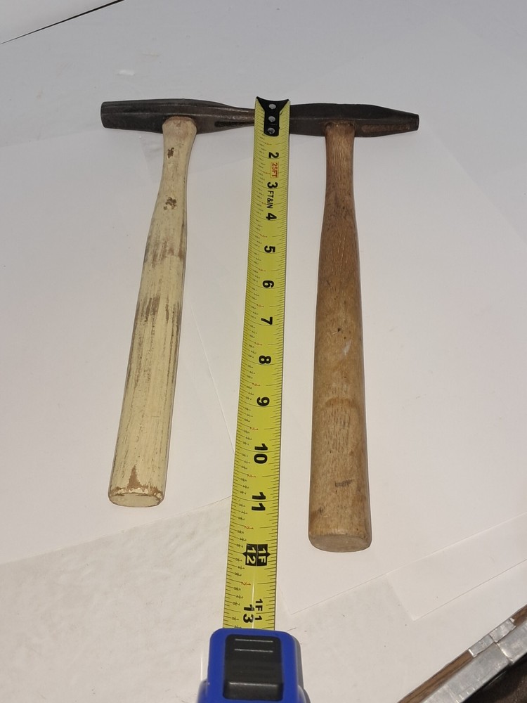 Two Vintage Tack Puller Hammer Upholstery Tools With Magnetic Tip (t)