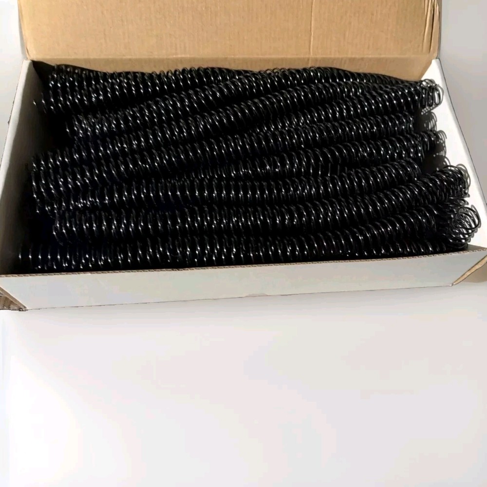 Binditek 100 Pack Plastic Spiral Binding Coils, 16mm(5/8"), 140 Sheet Capacity