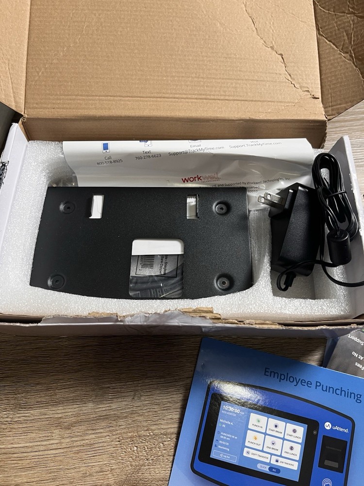 uAttend Biometric Fingerprint Touch Tablet Time Clock System NX2500 open box