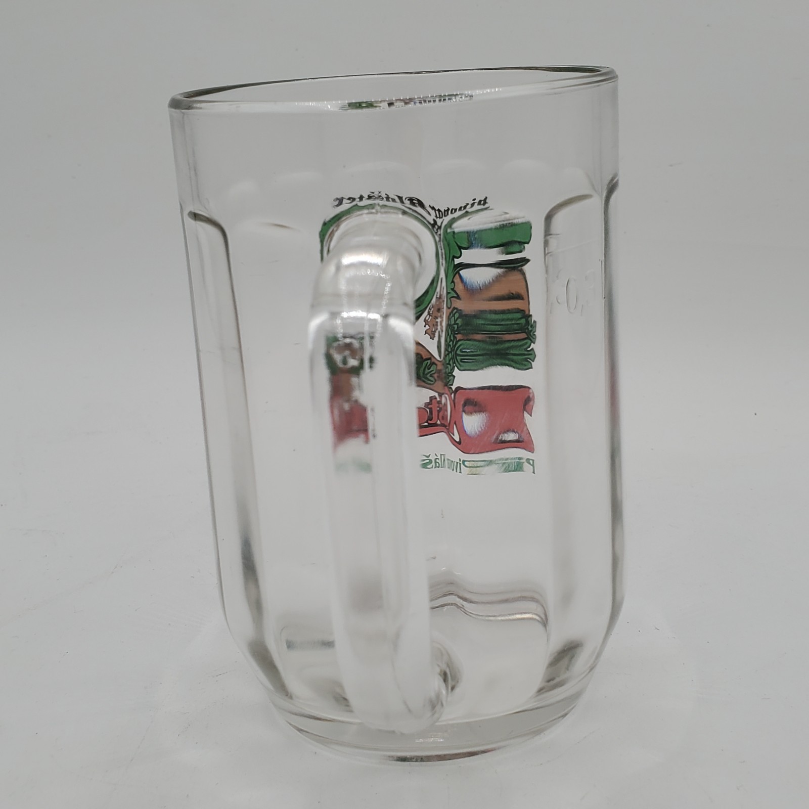 Klaster Brewery Glass Beer Mug 4.5" 15.2oz Czech Crest Pivovar 1570 Excellent VG