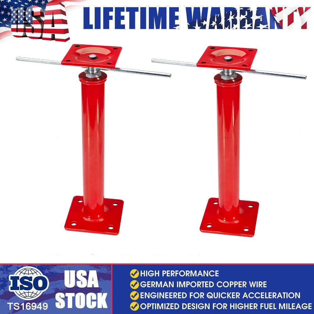 2Pcs House Jacks for Leveling Crawlspace 16" -21" Adjustable for Cellar Ceiling