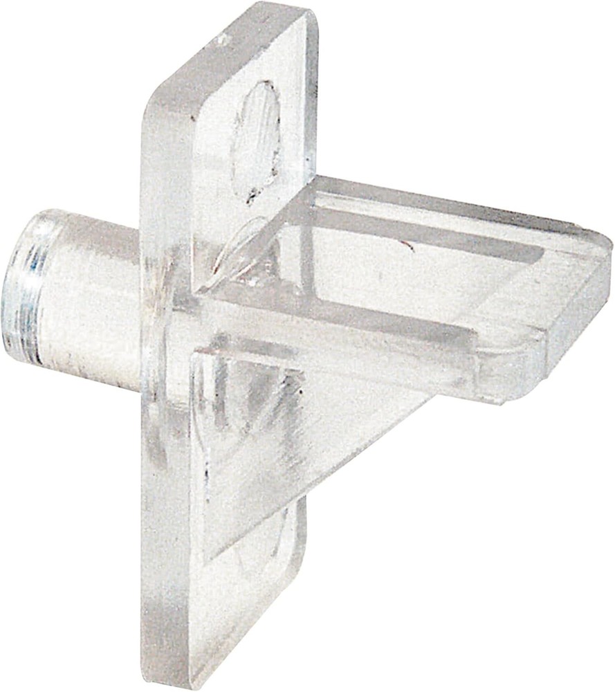 8 Pack of Clear Plastic Shelf Support Pegs - Easy Install, Strong Support