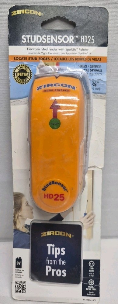 Zircon StudSensor HD25 Stud Finder New