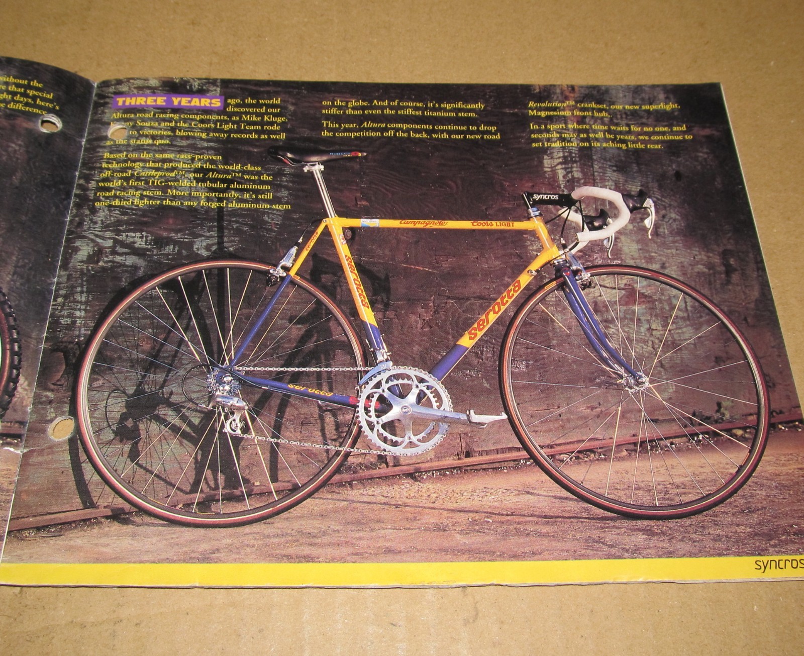 1995 Syncros Bicycles and Bicycle Parts Catalog