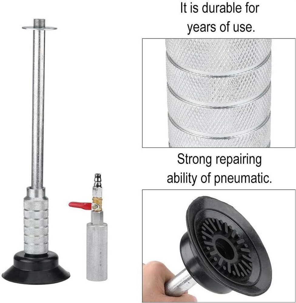Air-Powered Dent Puller Kit for Auto Body Repair with Suction Cup and Slide Tool