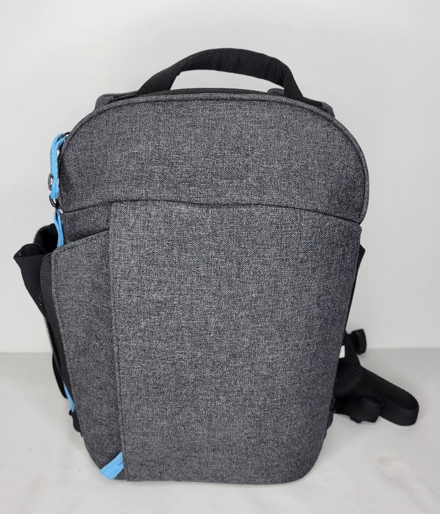 Medical Device Backpack Hard shell case Gray- Pockets, HD Padded Straps