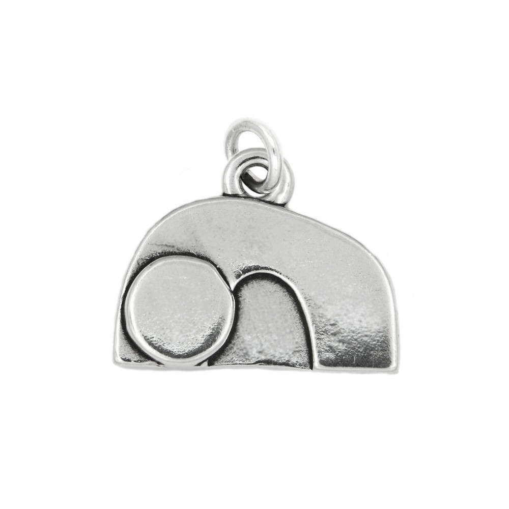 STERLING SILVER EMPTY TOMB CHARM PENDANT