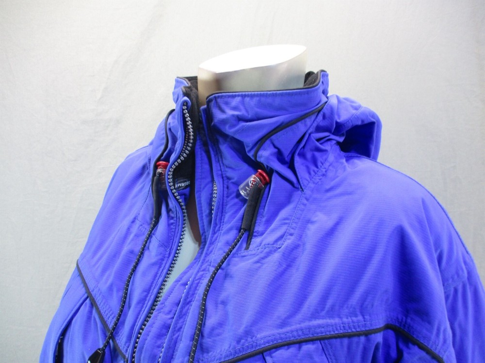 Obermeyer Size 8 Womens Blue Full Zip Drawstring Elastic Hem Ski Jacket 1Bl6