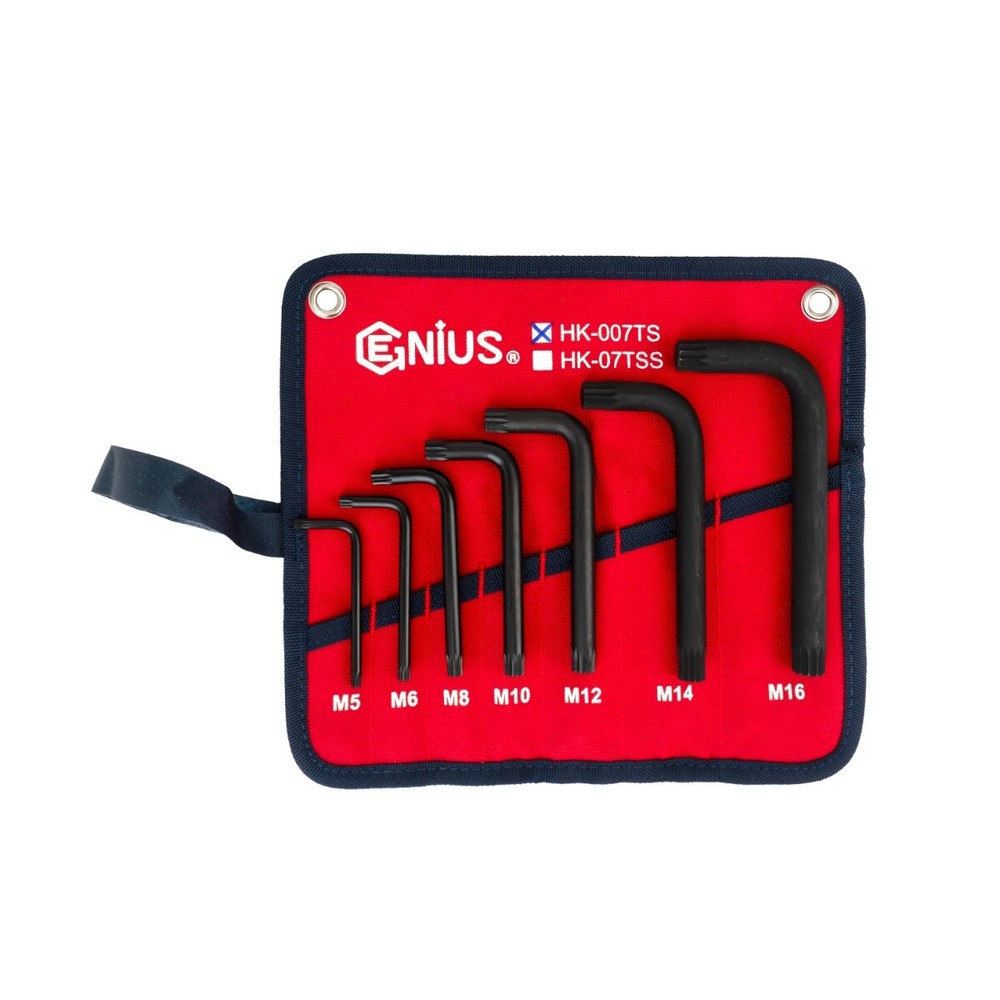 Genius Tools 7 Piece Triple Square Key Wrench Set - HK-007TS