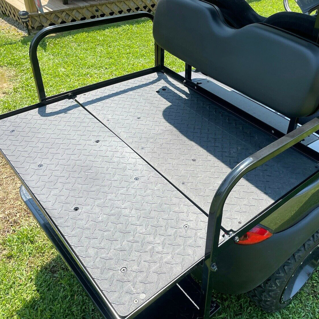 Fits Club Car Precedent Golf Cart Rear Flip Seat Cushion Kit (2004-UP) Black