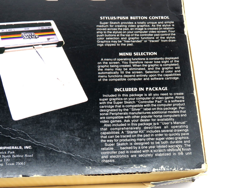 Super Sketch G2300 (1984) for Atari Home Computers Video Graphics #2