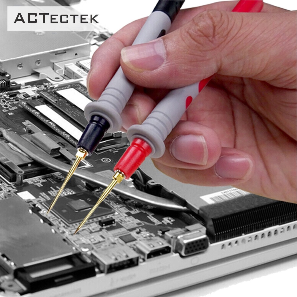 Electronic Multimeter Test Lead Kit Alligator Clips Needle Probe For Fluke Meter