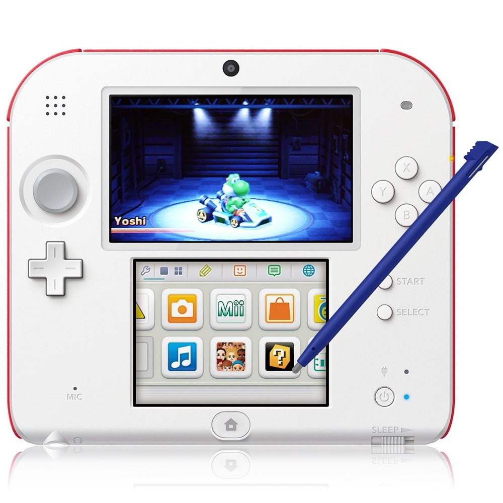 Screen Protector and Stylus Compatible 2DS, AFUNTA 3 Pack (6 2DS_cover+stylus