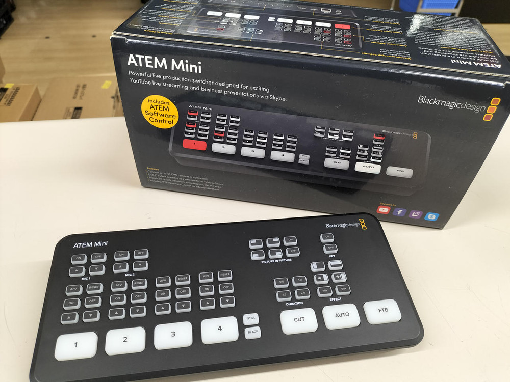 Blackmagic ATEM Mini HDMI Live Stream Switcher Tested Working Used