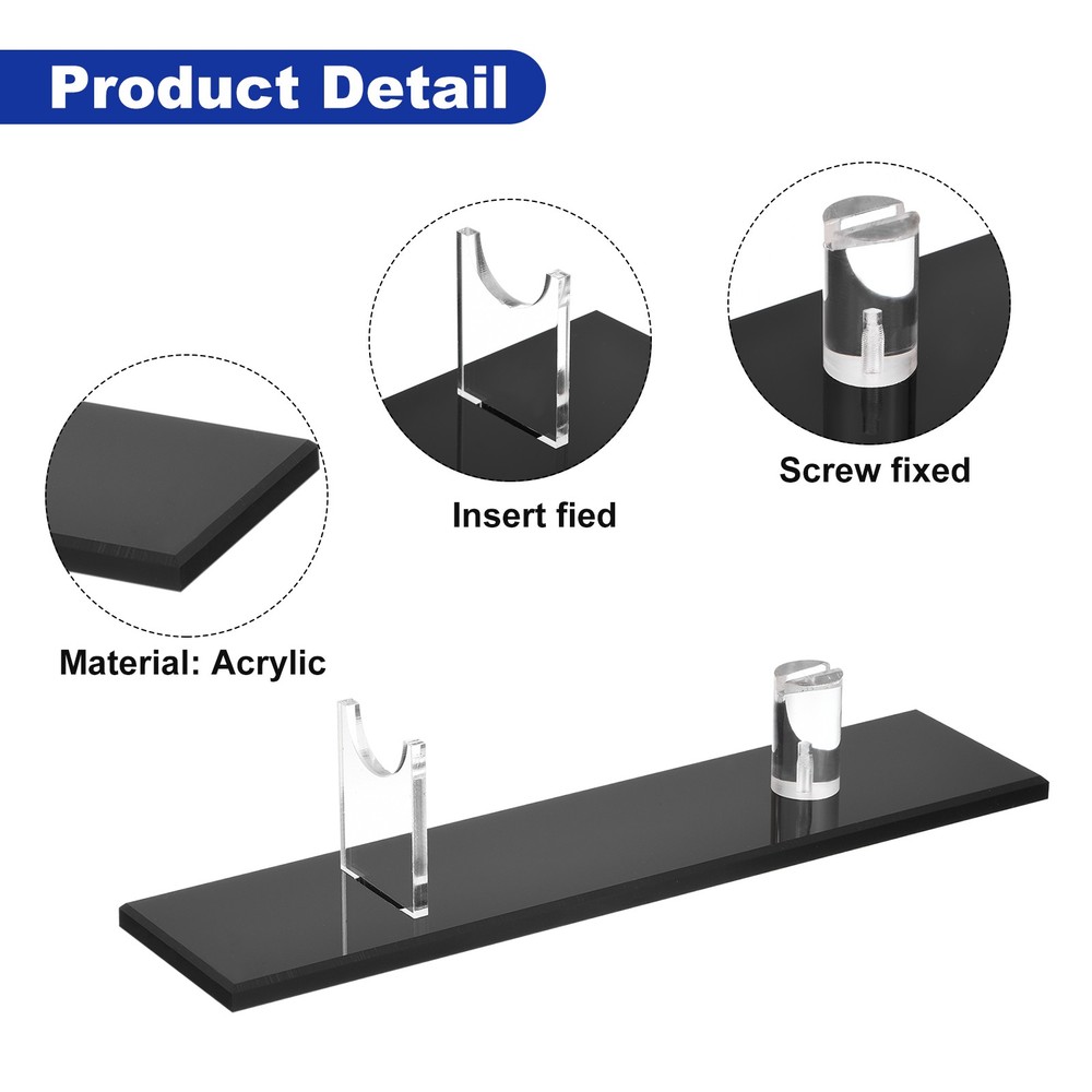 2 Pack Acrylic Knife Display Stand - Sword Display Holder Rack for Desktop