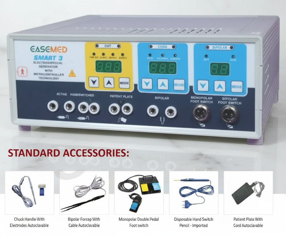 Electrosurgical Cautery Bipolar Monopolar Electrosurgery Generator Set 300Watt*