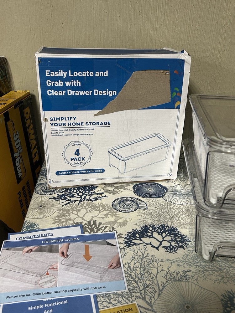 Clear Drawer Storage For Fridge