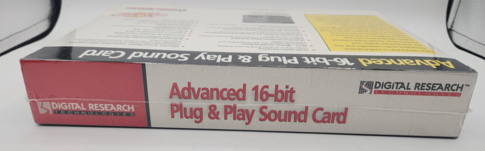 Advanced 16-Bit Plug & Play Sound Card & Software Vintage Sealed Box Damaged