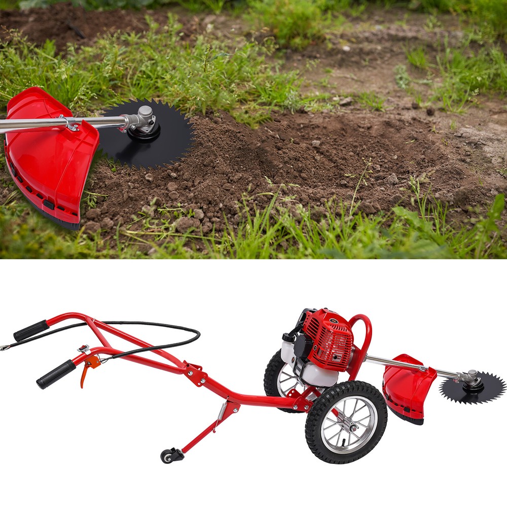 Hand-Push Gasoline Lawn Mower Two-Stroke Multi-Function Small Weeding Machine