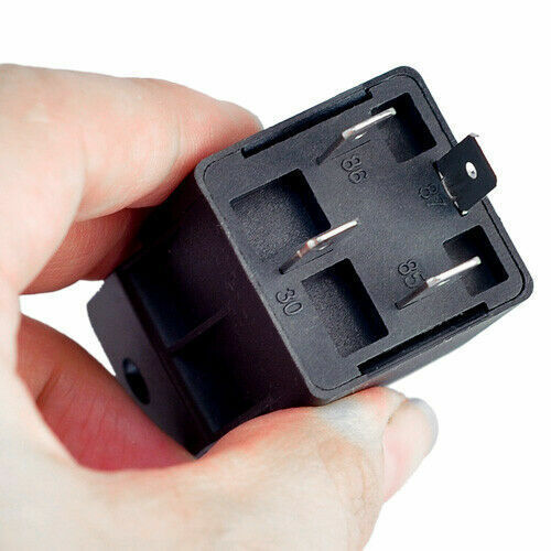 5 Pack 12V 30/40 Amp 4-Pin SPST Automotive Relay with Wires Harness Socket Set