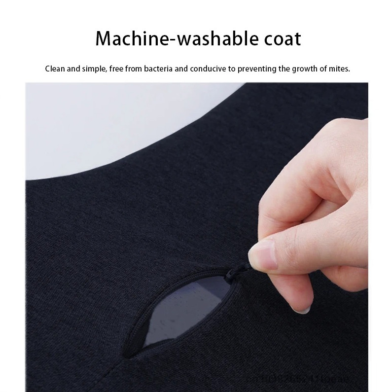 Ergonomic Lumbar Support Cushion Memory Foam Bed Back Support Pillow