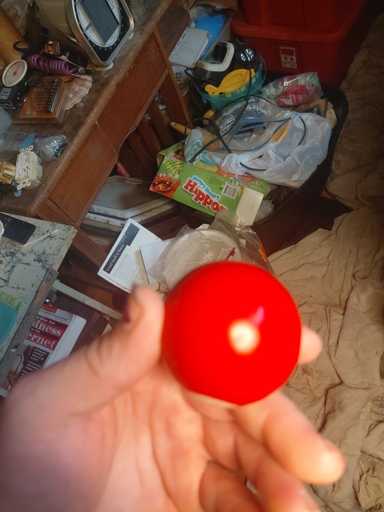 Bumper Pool Ball Red White