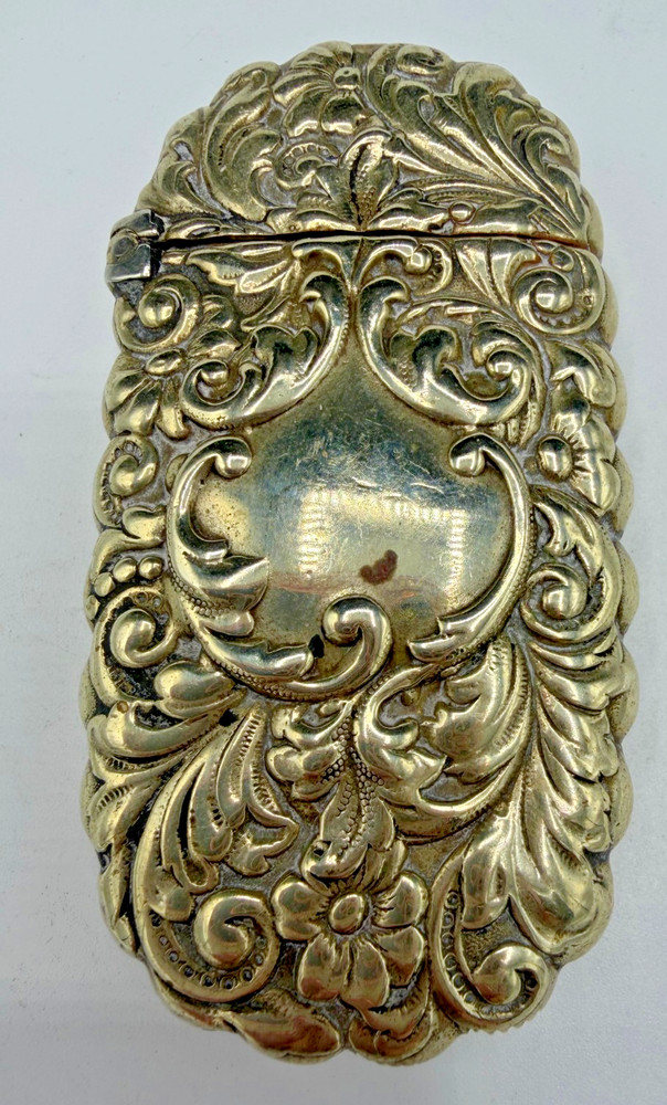 Victorian Coin Silver Vesta-Match Safe Holder
