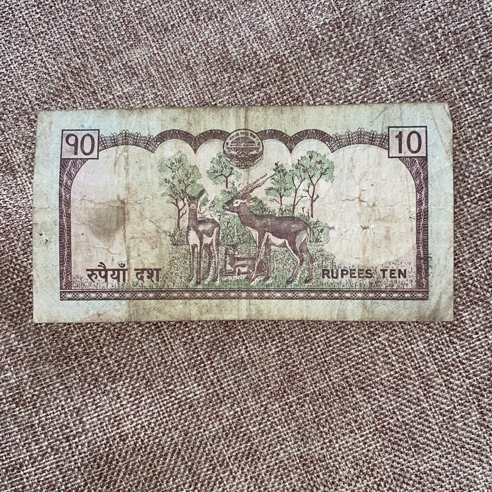NEPAL 10 Rupees used condition