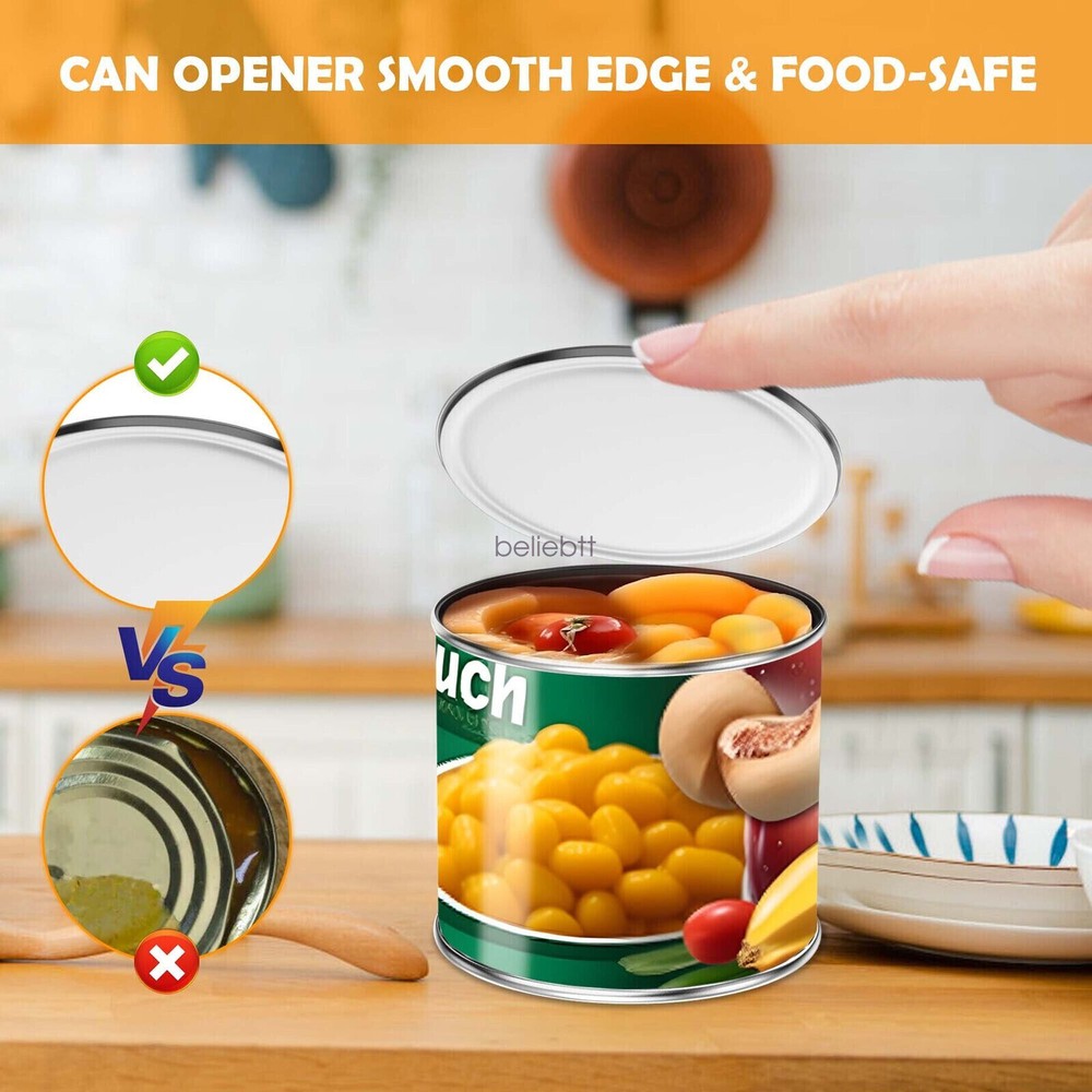 USB Rechargeable Electric Can Opener with Extra Replaceable Blade No Sharp Edge