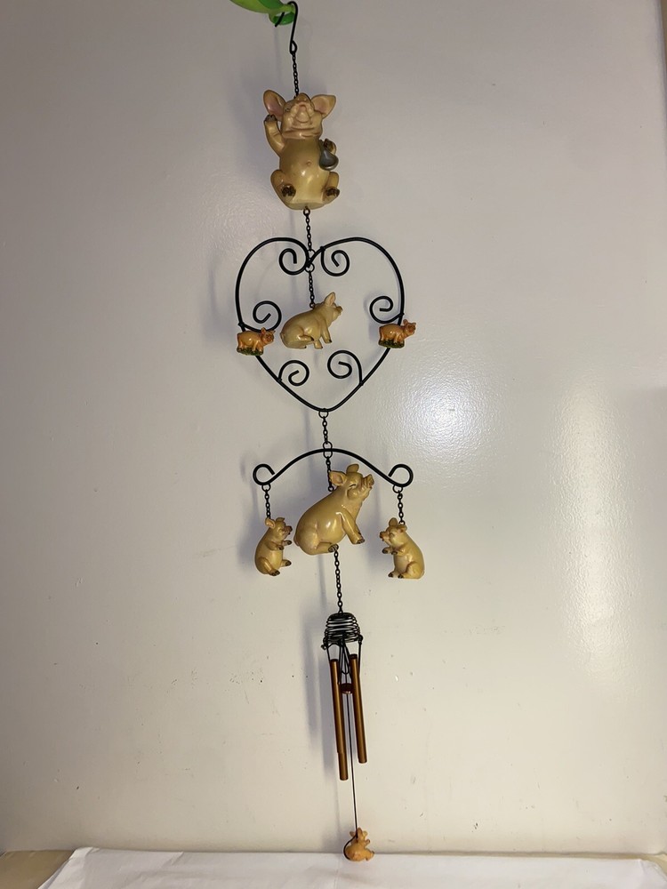3 ft Long Pig Wind Chime