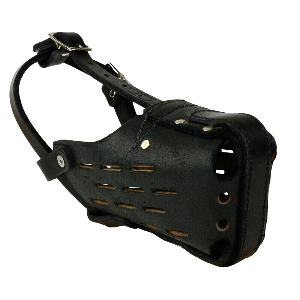 RedLine K9 Standard Leather Dog Muzzle Size S