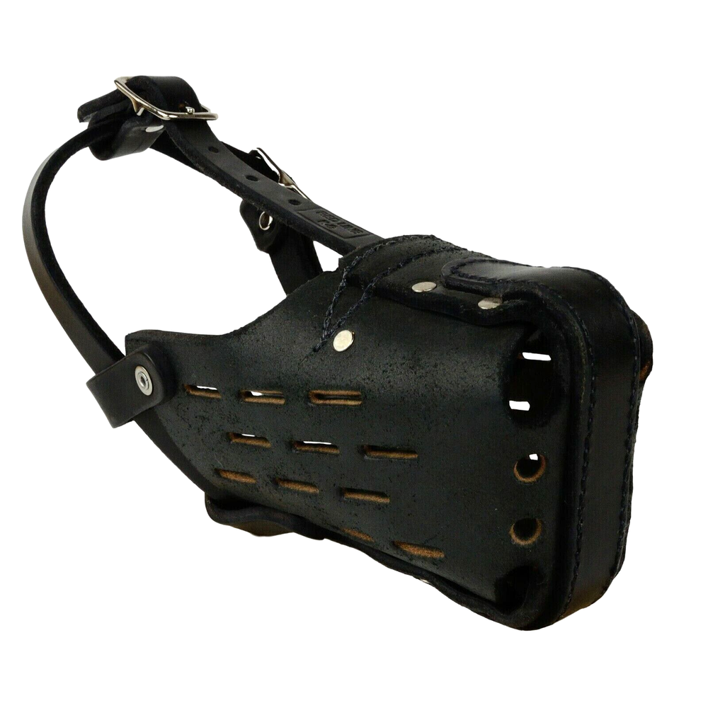 RedLine K9 Standard Leather Dog Muzzle Size S
