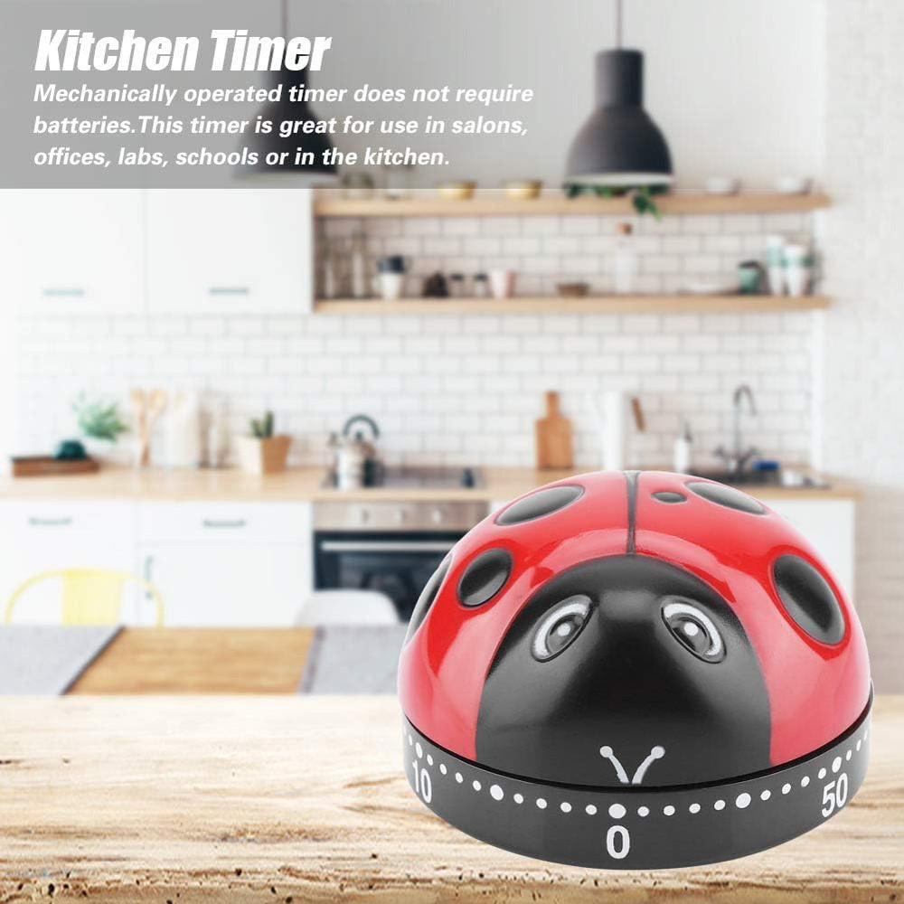 Cute Shape Kitchen Timer 60 Minutes Timer with Loud Ring Mechanical Wind-Up Time