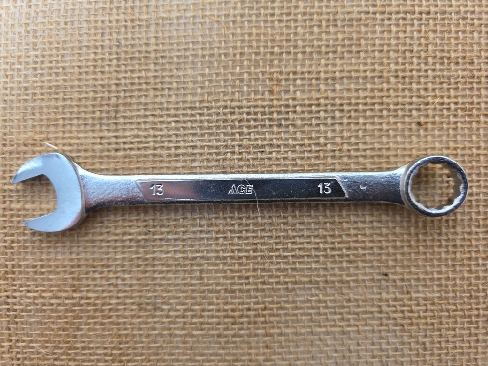 Ace Combination 13 mm Chrome Vanadium Wrench